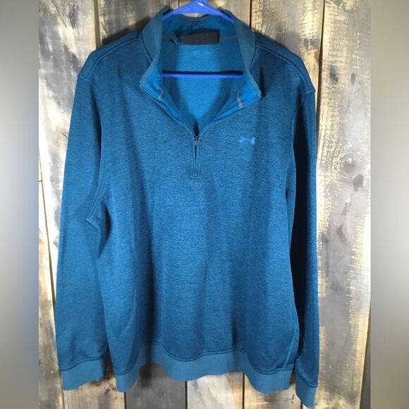 Under Armour Coldgear quarter zip sweater like pullover men’s XXL - Picture 1 of 4